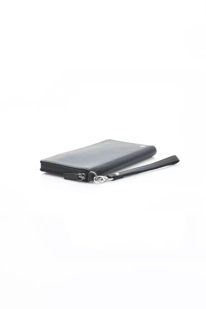 Automobili Lamborghini Black Calfskin Men Wallet