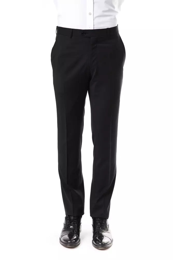 Uominitaliani Gray Wool Men's Pants