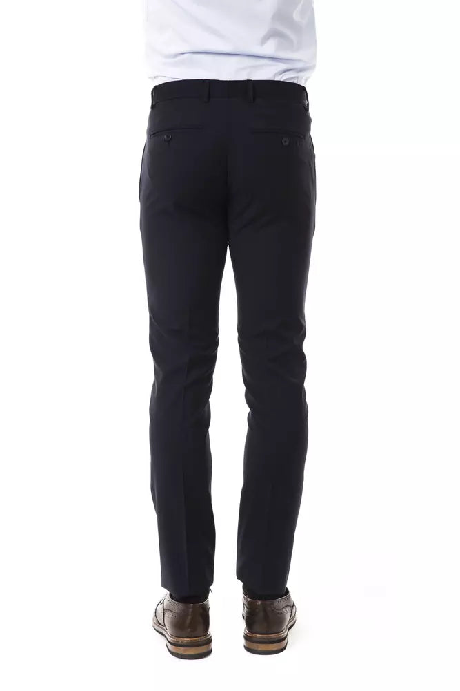 Uominitaliani Gray Wool Men's Pant