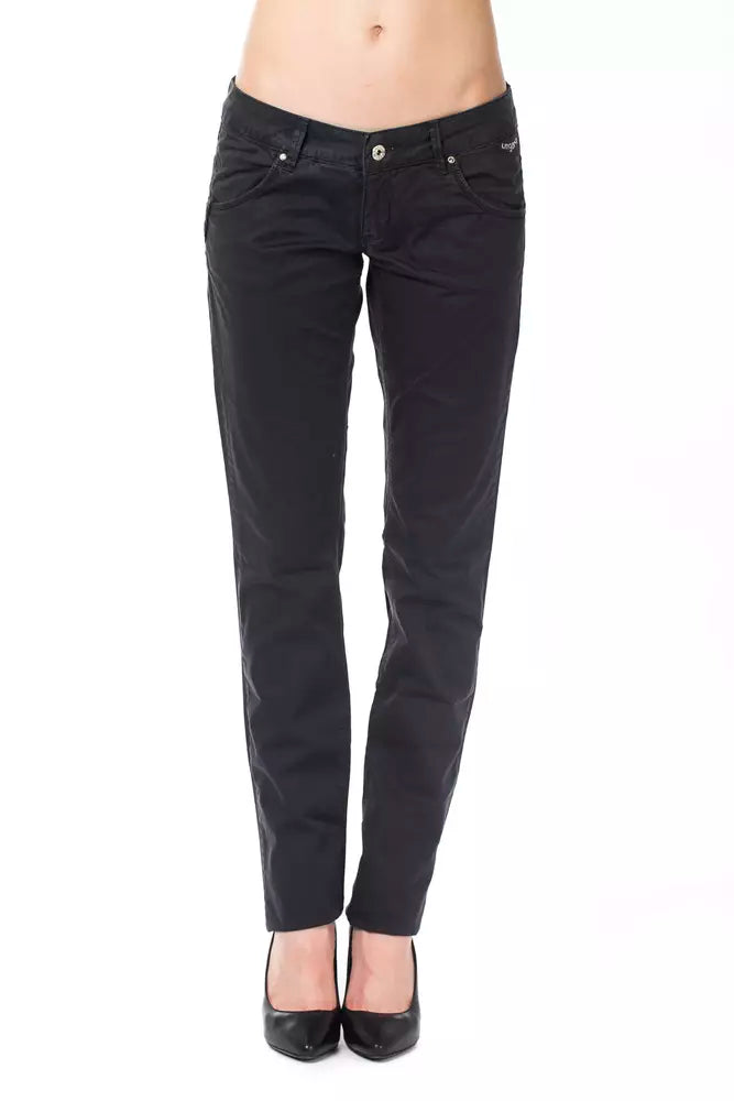 Ungaro Fever Blue Cotton Women Pant