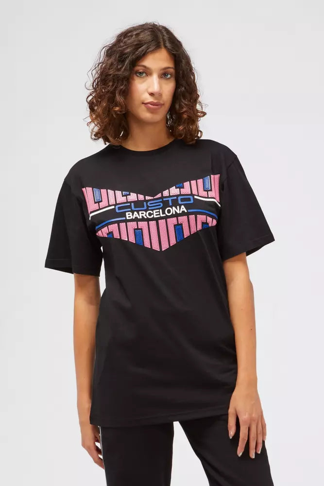Custo Barcelona Black Cotton Women's T-Shirt