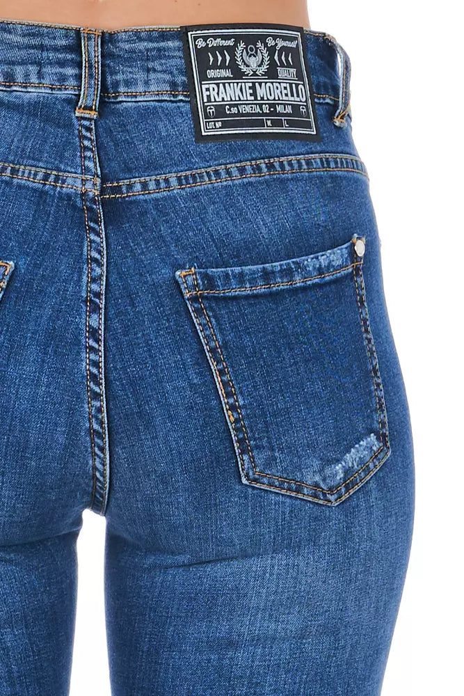 Frankie Morello Blue Denim Women's Jeans