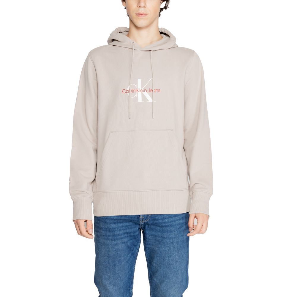Calvin Klein Jeans Beige Recycled Cotton Sweater