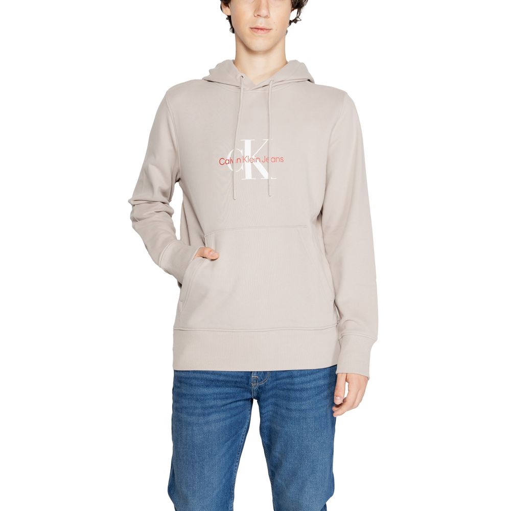Calvin Klein Jeans Beige Recycled Cotton Sweater