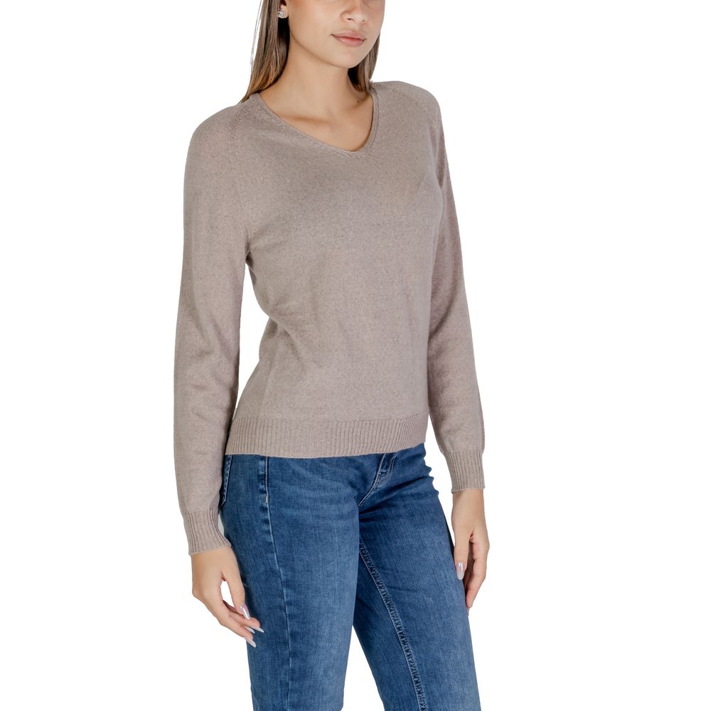 Sandro Ferrone Gray Merino Wool Tops & T-Shirt