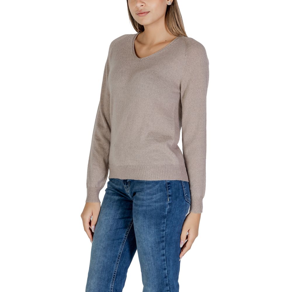 Sandro Ferrone Gray Merino Wool Tops & T-Shirt