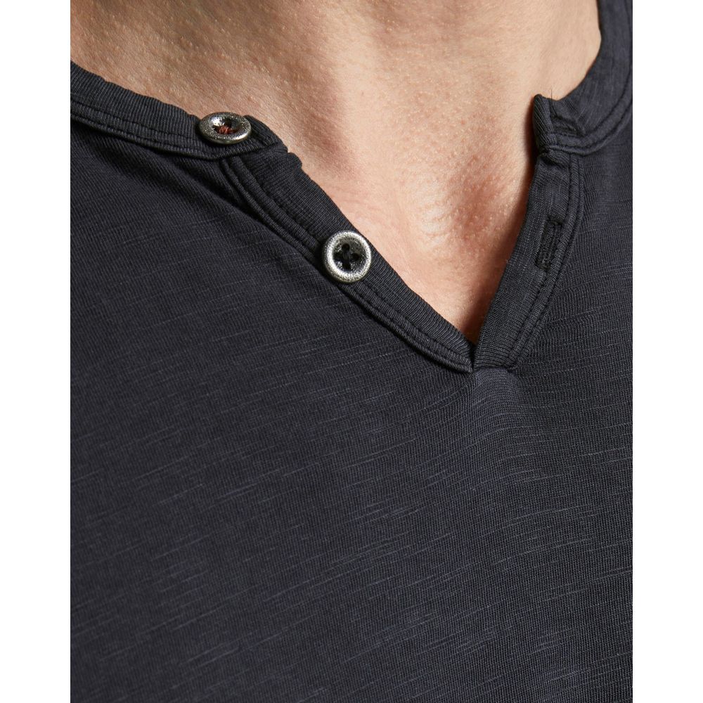 Jack Jones Black Cotton T-Shirt