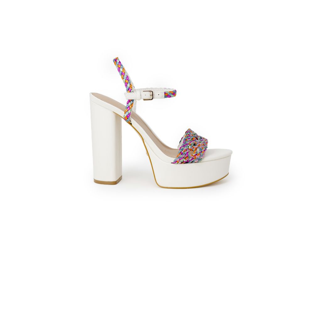 Guess White Polyester Sandal