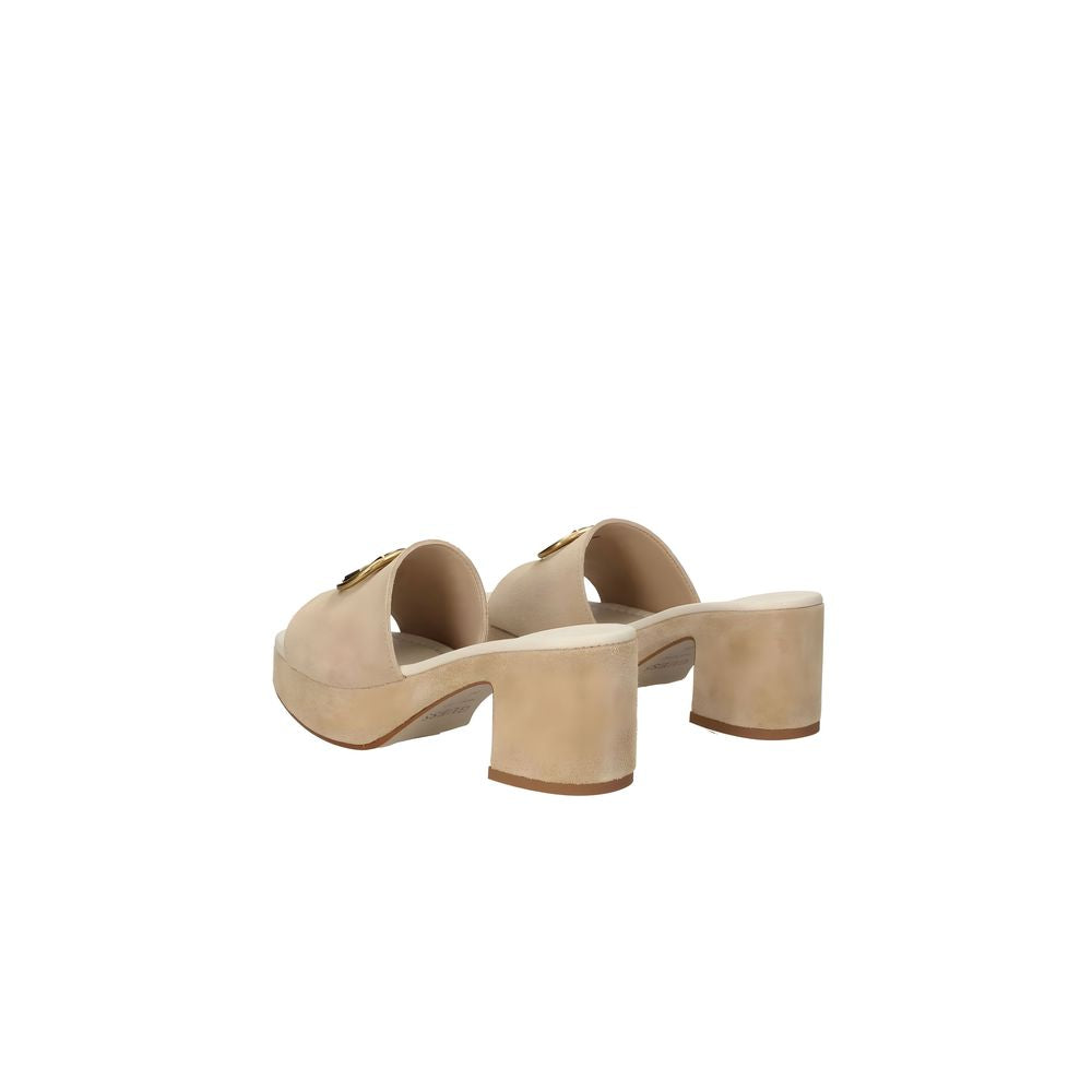 Guess Brown Suede Leather Sandal