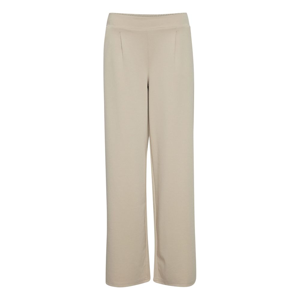 ICHI Beige Recycled Polyurethane Jeans & Pant