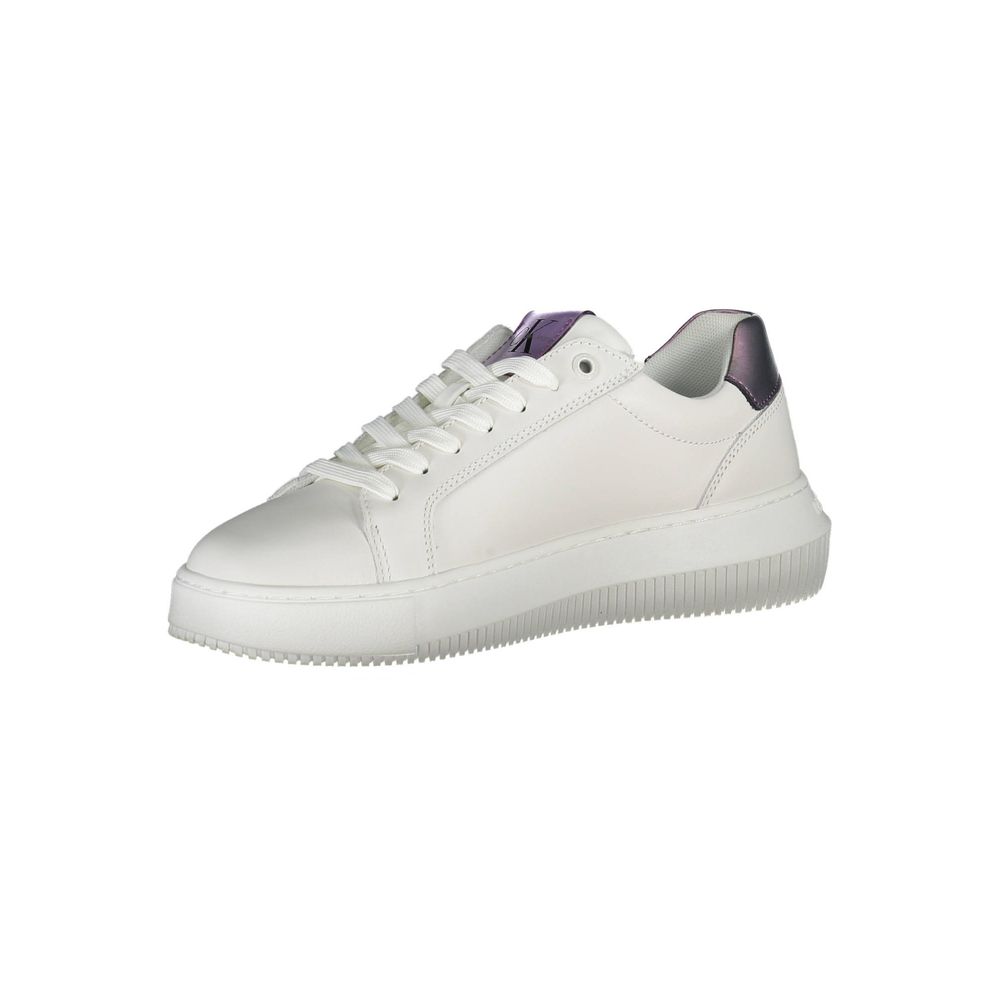 Calvin Klein White Leather Women Sneaker