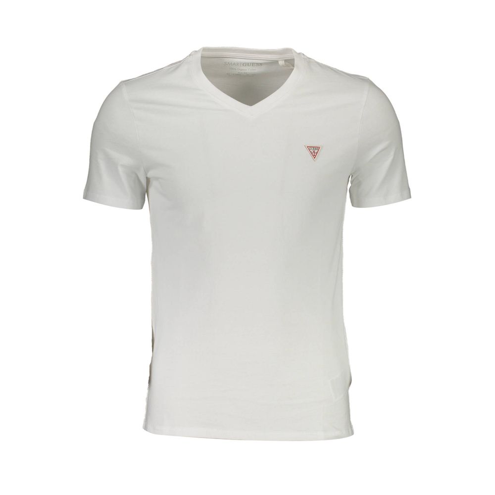 Guess Jeans White Cotton Men TShirt