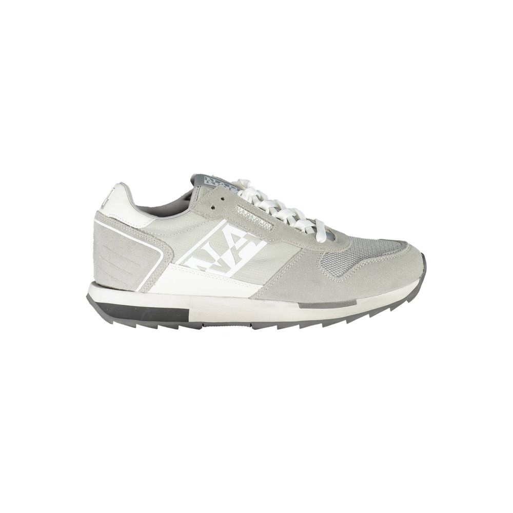 Napapijri Brown Leather Men Sneaker