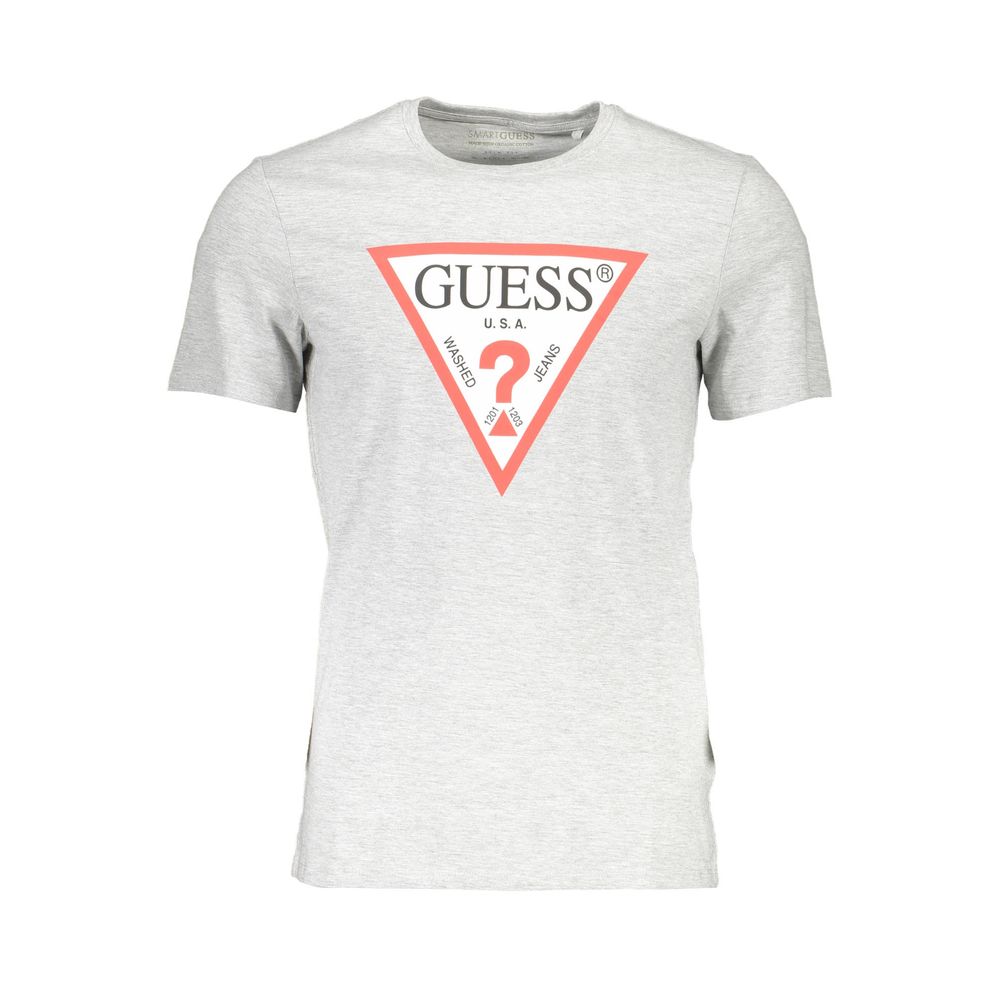 Guess Jeans Gray Cotton Men TShirt