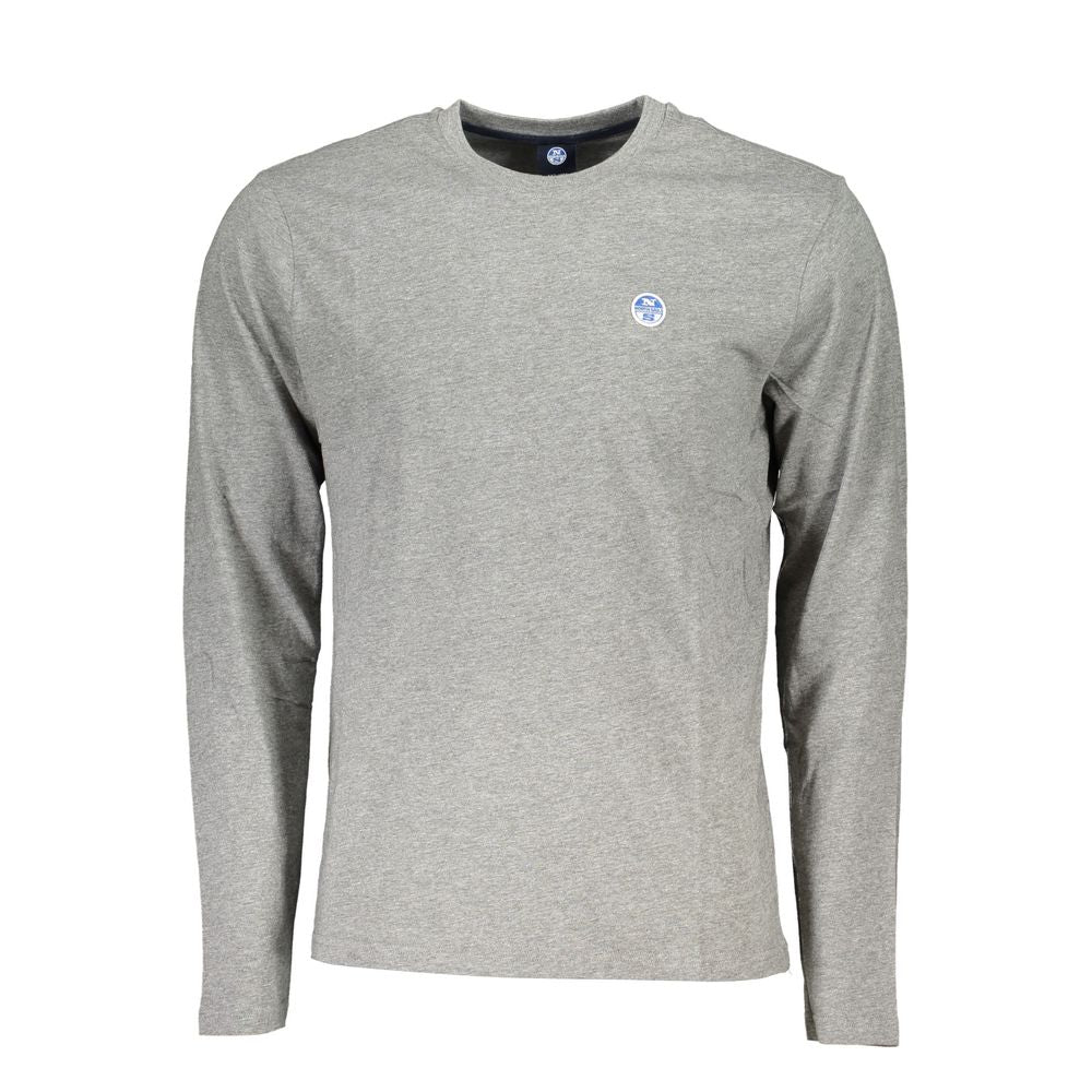 North Sails Gray Cotton Men TShirt
