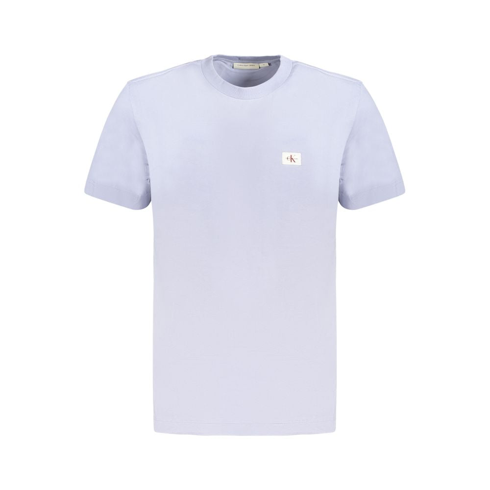 Calvin Klein Light Blue Cotton Men T-Shirt