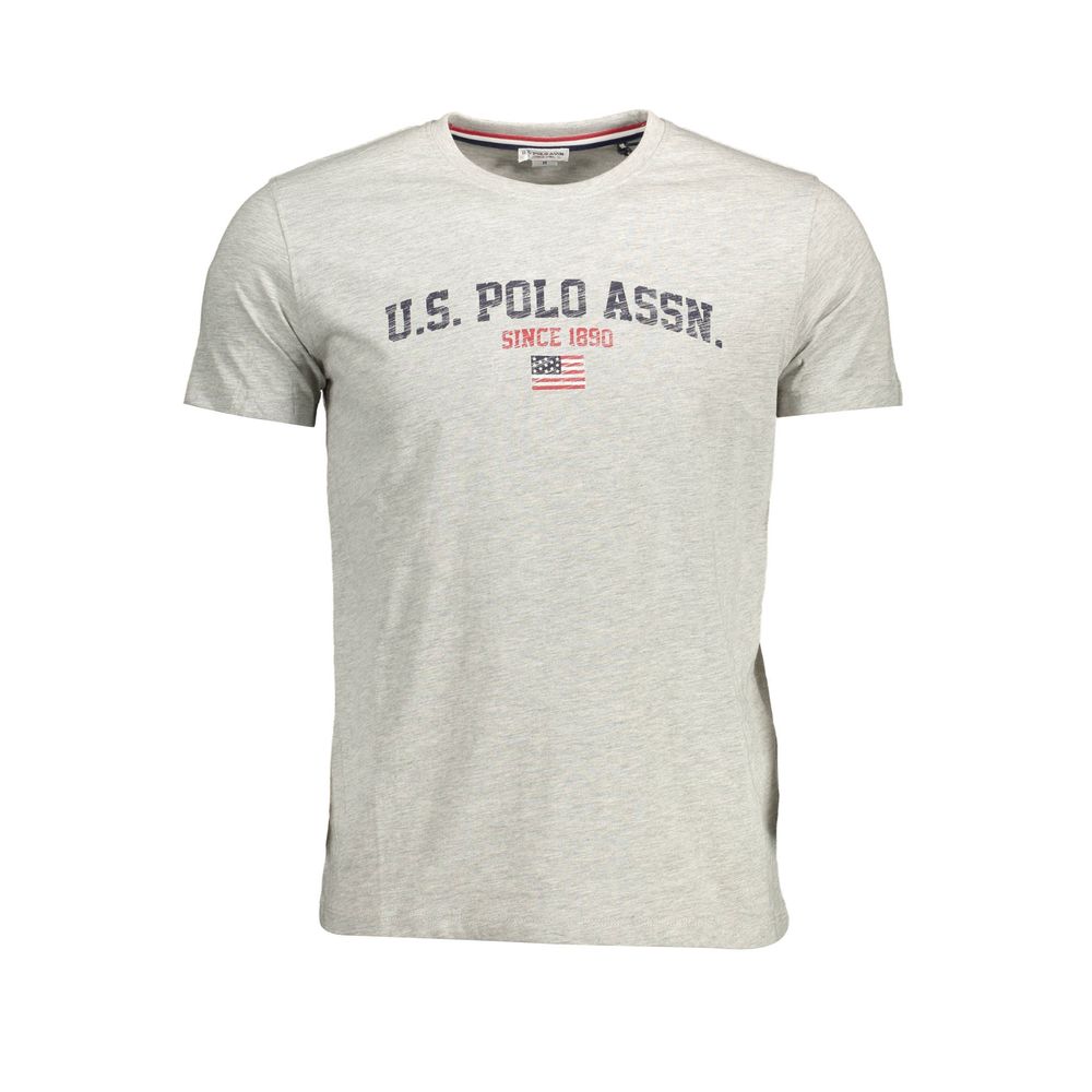 U.S. POLO ASSN. Gray Cotton Men T-Shirt