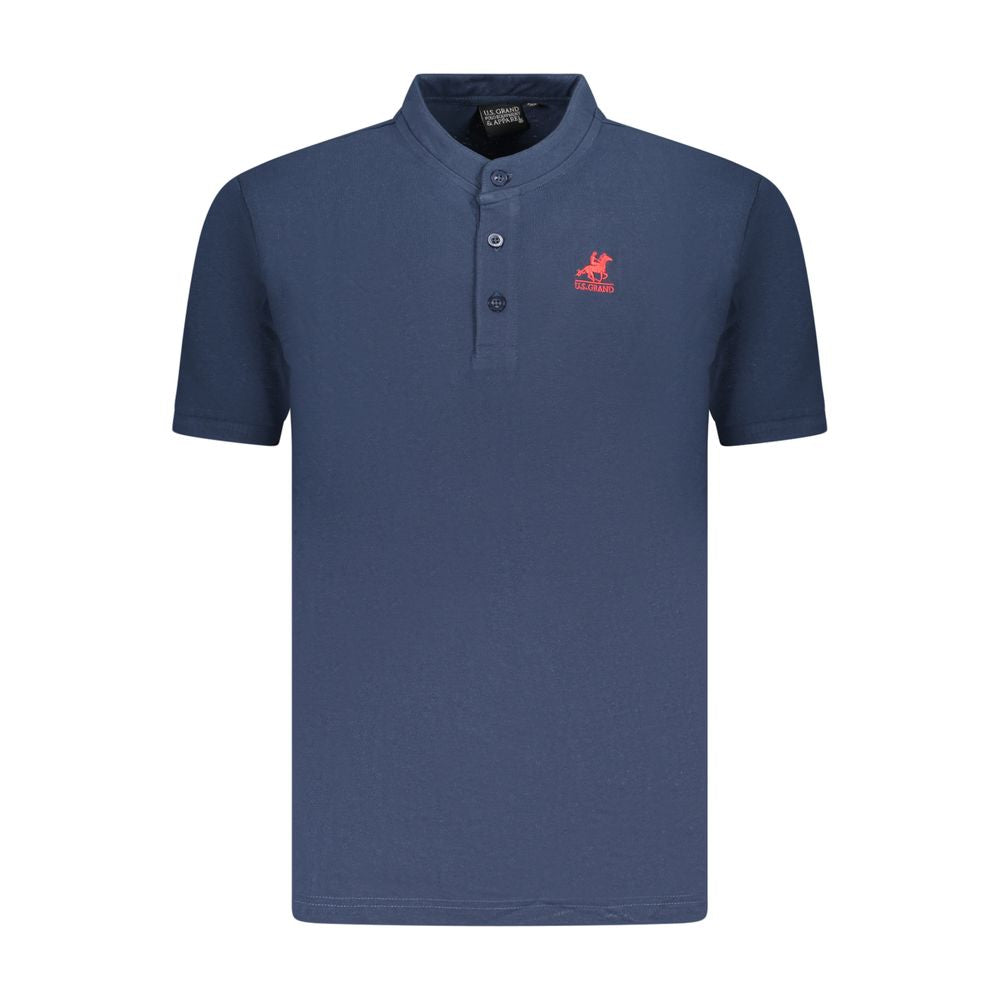 U.S. Grand Polo Blue Cotton Mens Polo Shirt