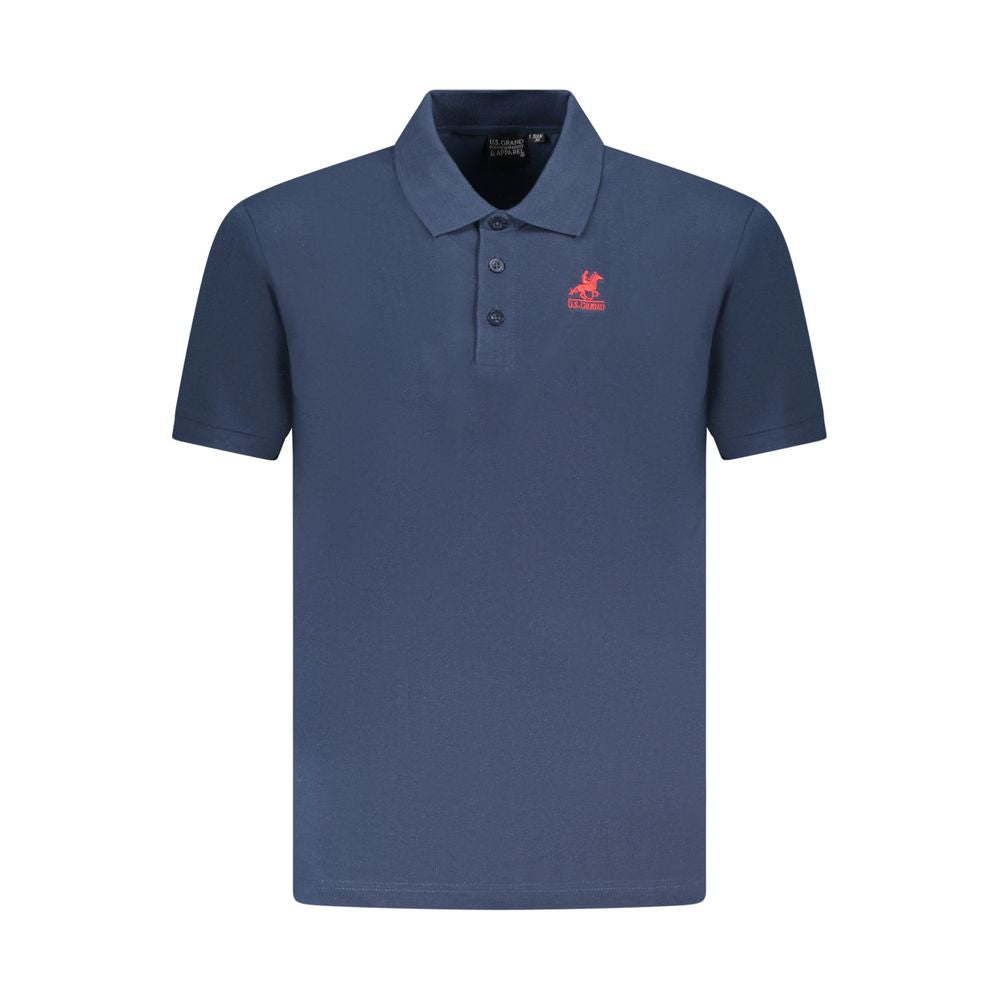 U.S. Grand Polo Blue Cotton Men Polo Shirt