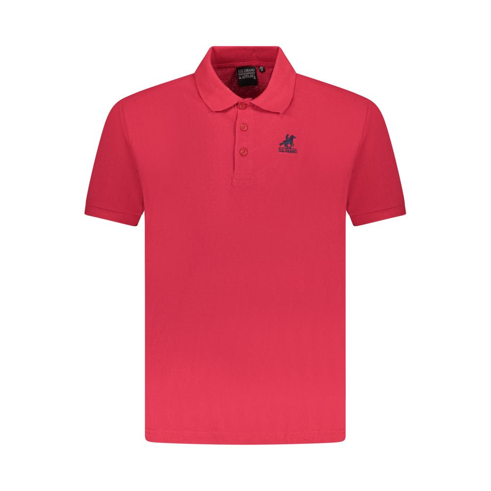 U.S. Grand Polo Red Cotton Men Polo Shirt