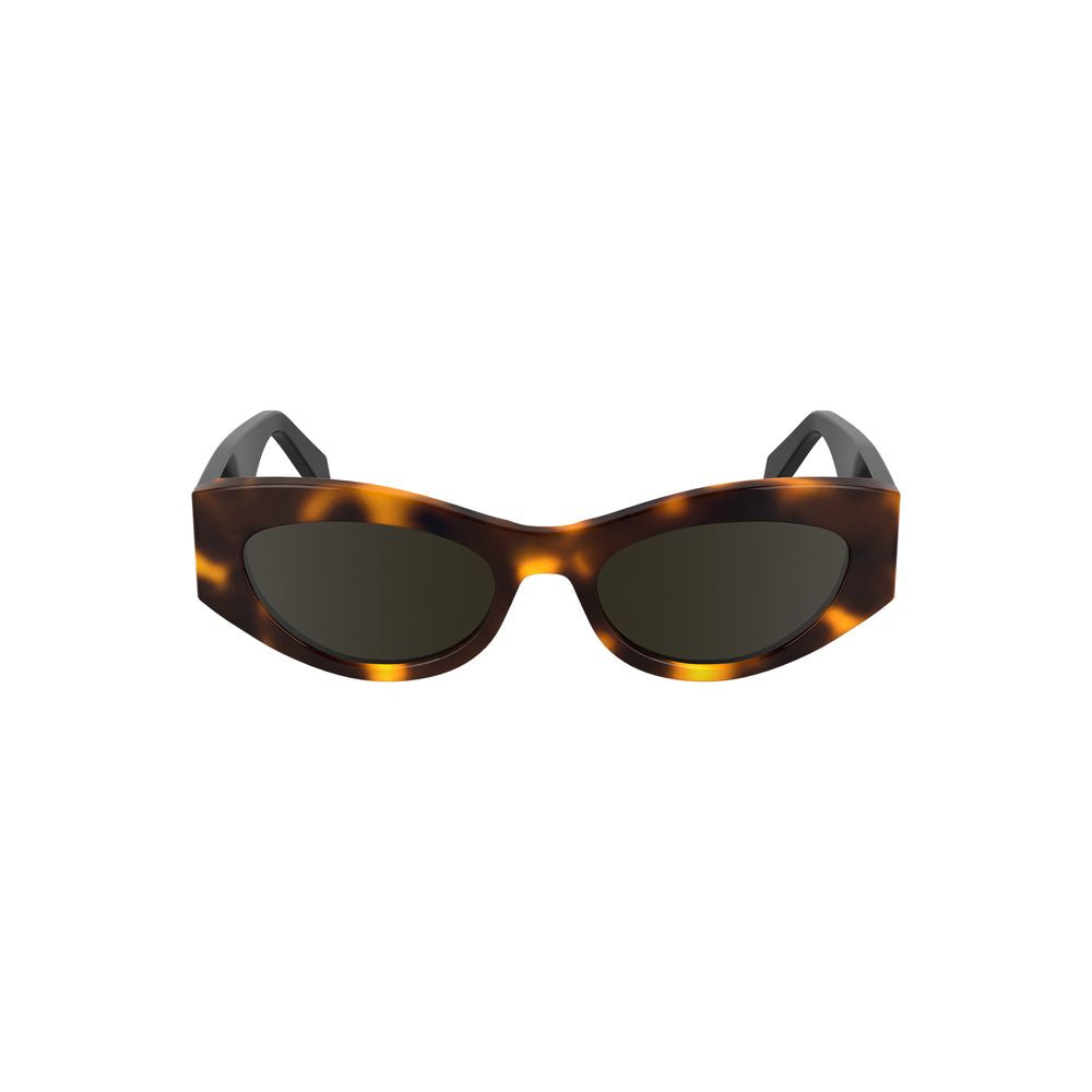 Calvin Klein Brown Acetate Women Sunglass