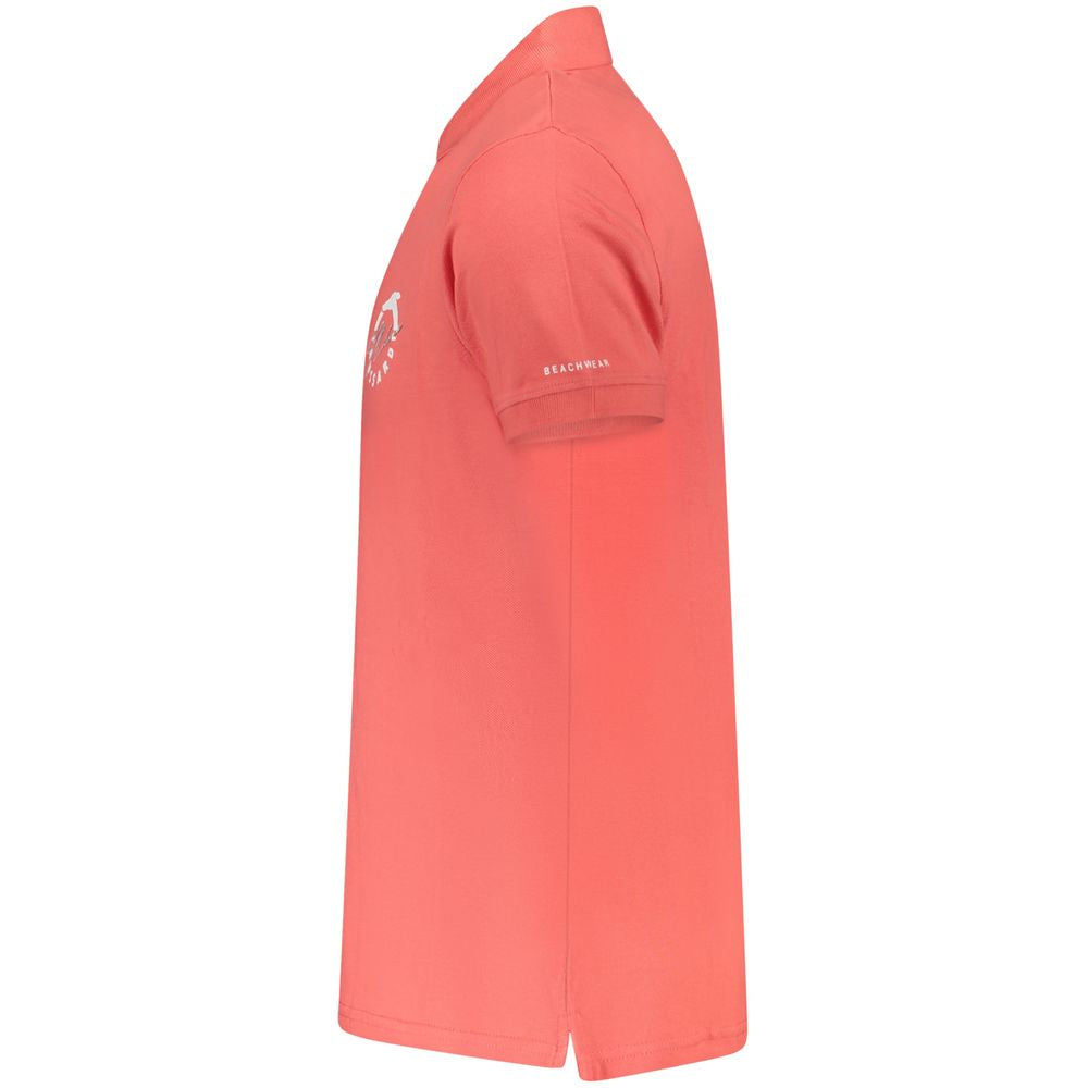 Trussardi Pink Cotton Men Polo Shirt