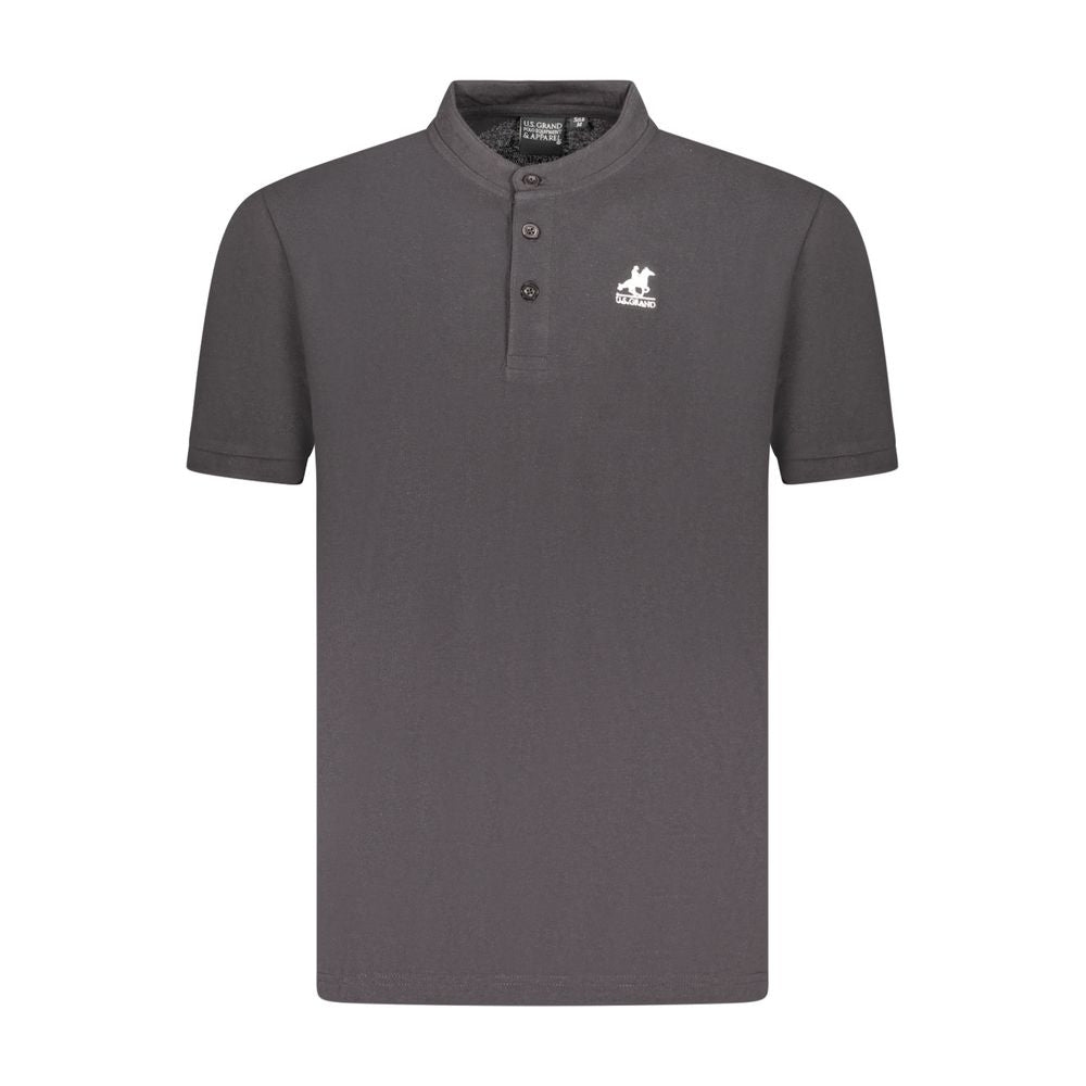 U.S. Grand Polo Black Cotton Men Polo Shirt